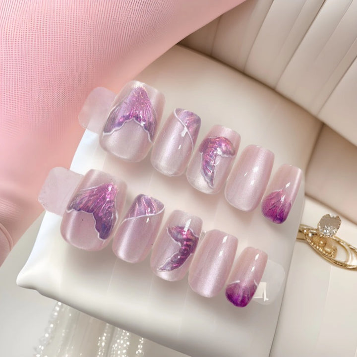 Artistic Press-On Nail Designs Bowlift