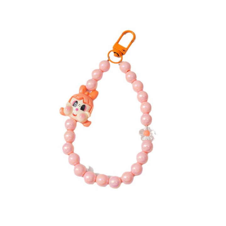 Cartoon-Themed Beaded Keychain Bowlift