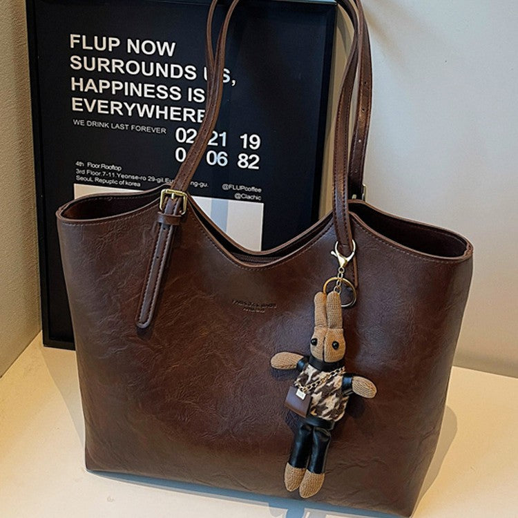 Premium Faux Leather Tote Bag Bowlift