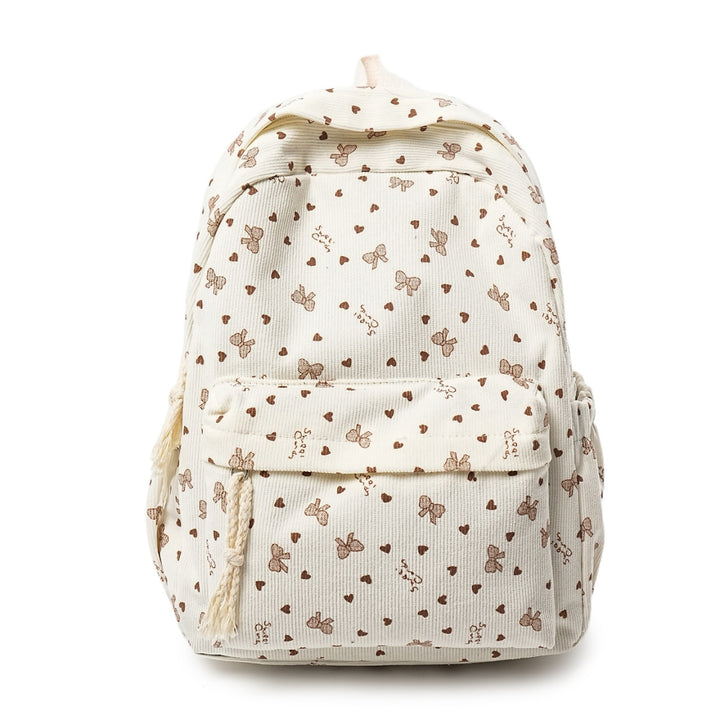 Backpack Made of High-Quality Cord with Playful Applications Bowlift