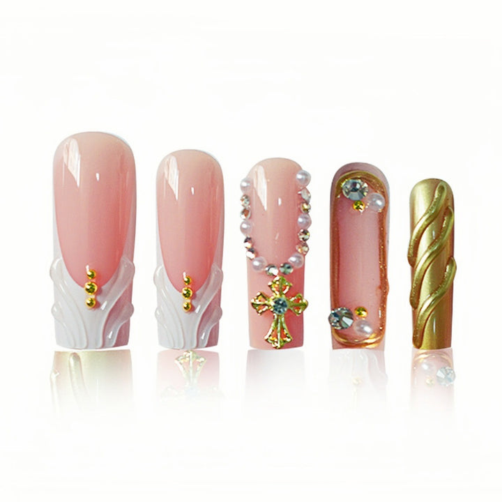 Ornate Press-On Nail Extensions Bowlift