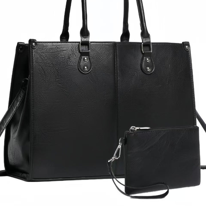 Elegant Handbag with Removable Card Holder Bowlift