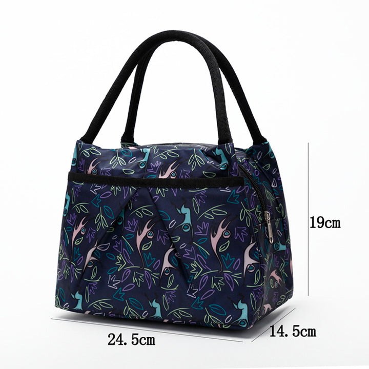 Floral Insulated Lunch Cooler Bag Bowlift