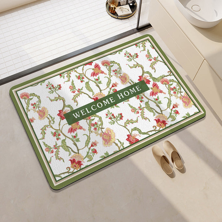 Geometric Patterned Memory Foam Bath Mat Bowlift