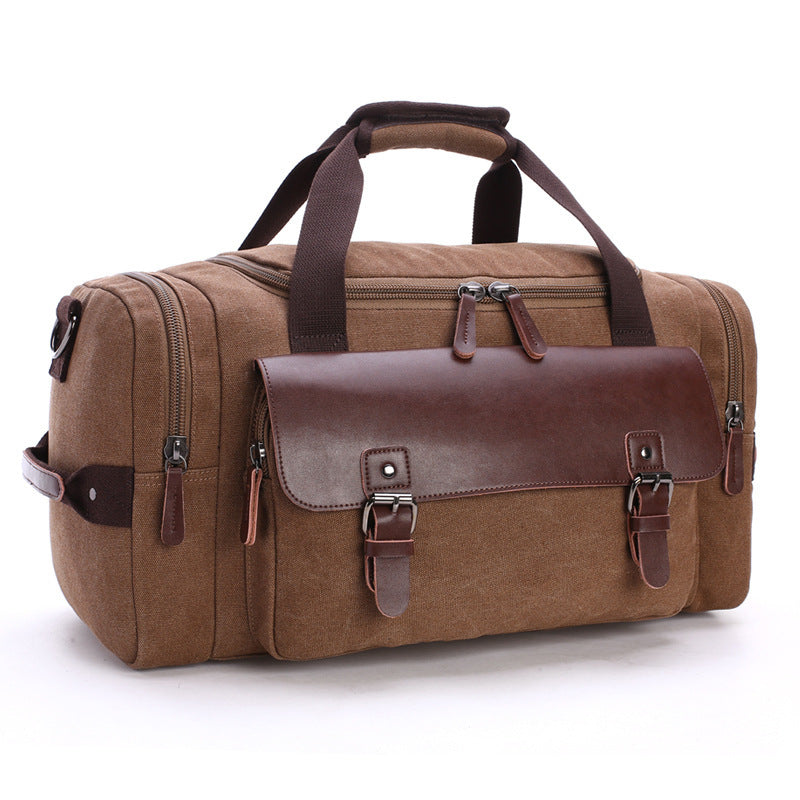 Spacious travel bag with high-quality leather trim Bowlift