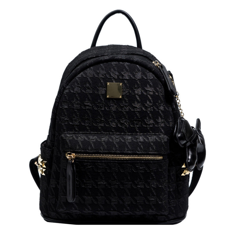 Textured Mini Backpack Bowlift