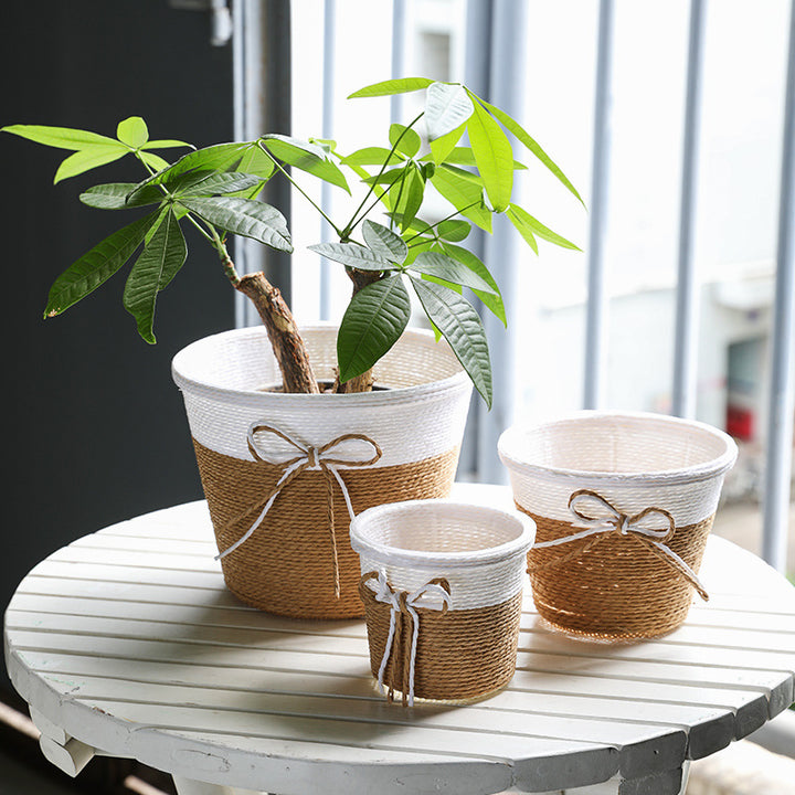 Decorative Woven Planter Bowlift
