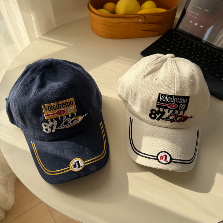 Men's Vintage-Inspired Embroidered Baseball Cap Bowlift 1783922647