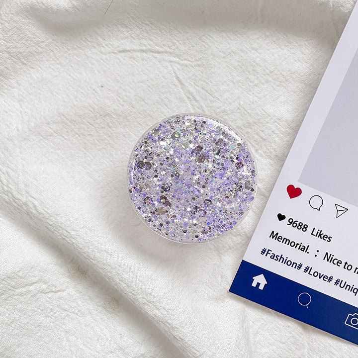 Sparkly Resin Phone Holder And Stand With Full Rotation Base
