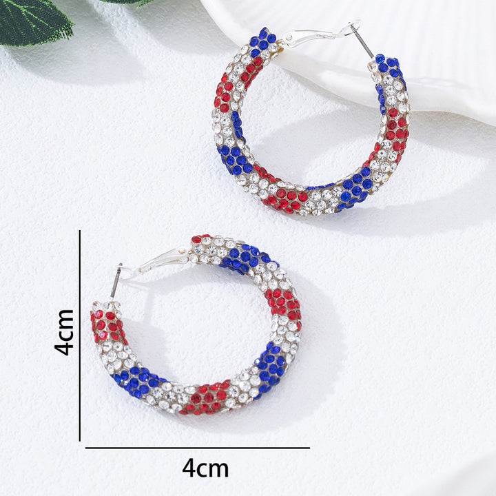 Women nan statement hoops with sparkling crystal trim and secure closure Bowlift