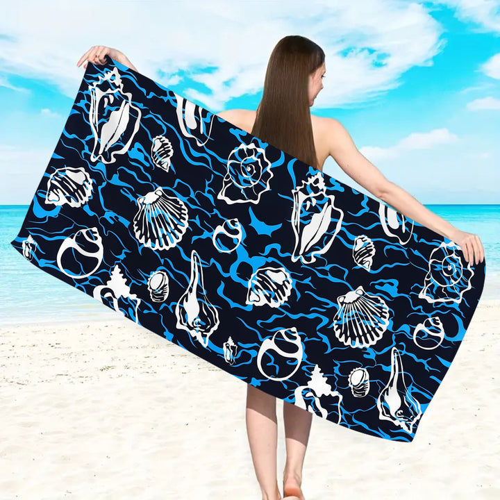 Microfiber beach towel with exclusive turtle motif Bowlift