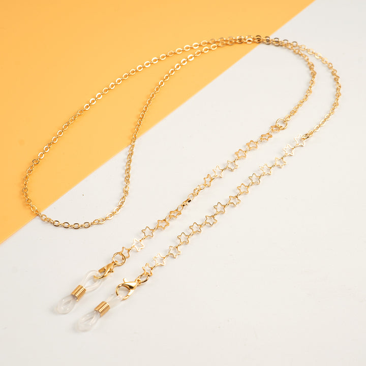 Star-Patterned Eyewear Chain Bowlift