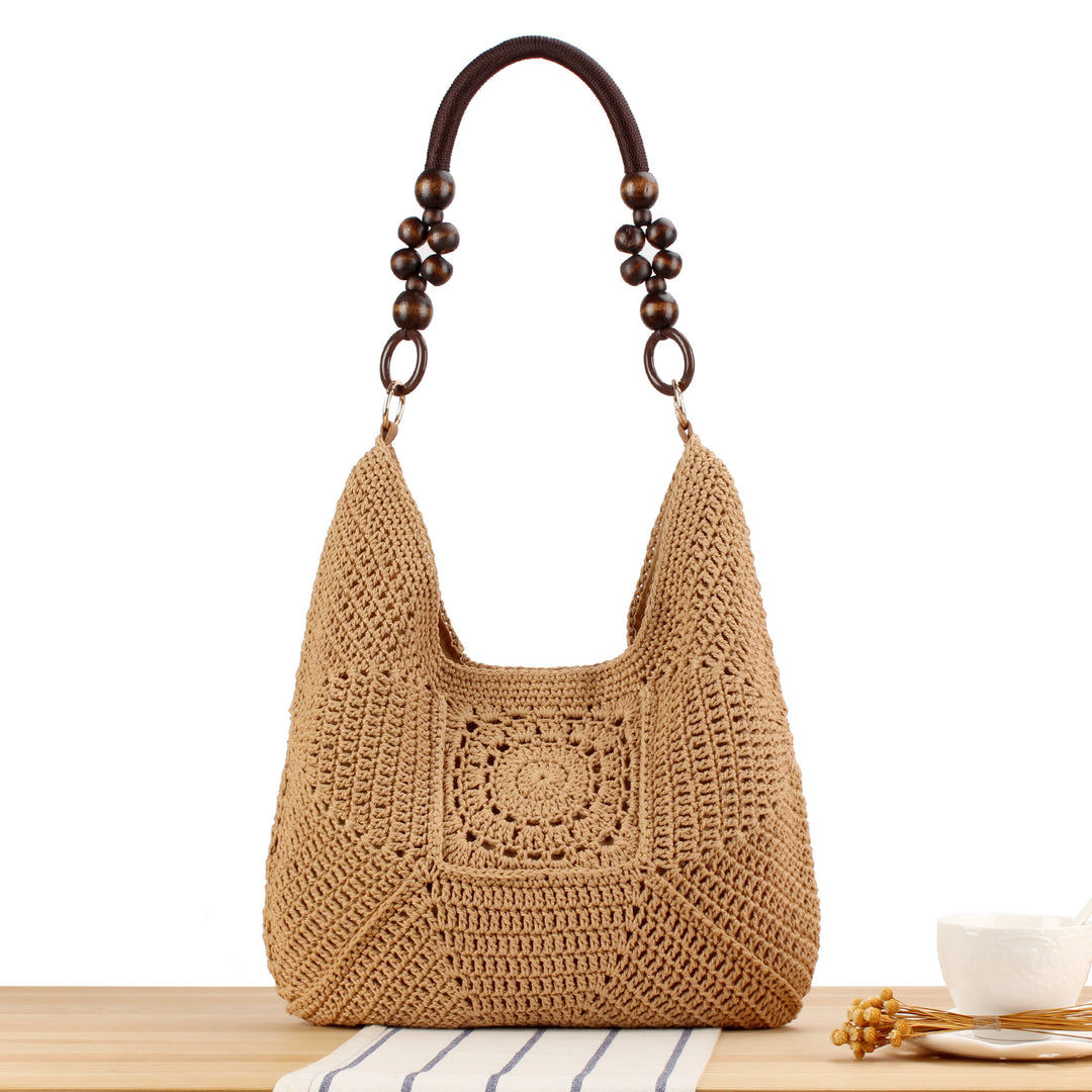 Handbag with Artistic Crochet Pattern Bowlift