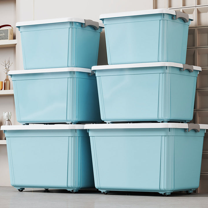 Storage box with lid and stacking function Bowlift