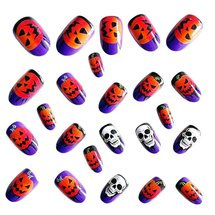 Acrylic nail set with Halloween motif Bowlift