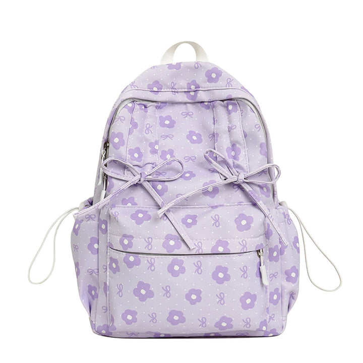 Floral Print Backpack Bowlift