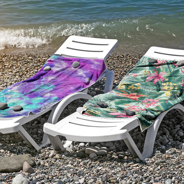 Beach towel made of skin-friendly microfiber with a creative pattern mix Bowlift