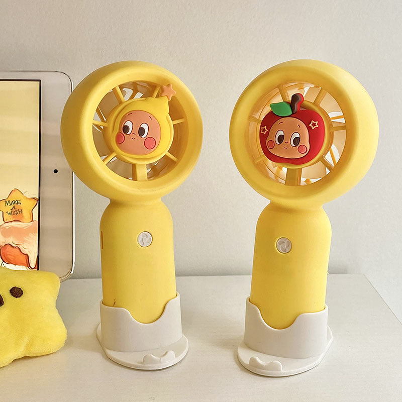 Portable Personal Fan with Funny Character Design Bowlift