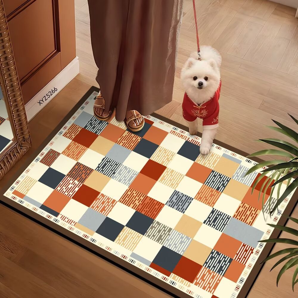 Colorful Patterned Floor Mat Bowlift