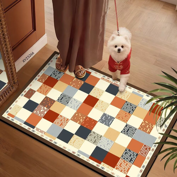 Colorful Patterned Floor Mat Bowlift