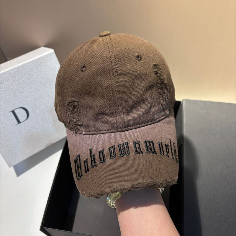 Men's Distressed Graphic Baseball Cap Bowlift