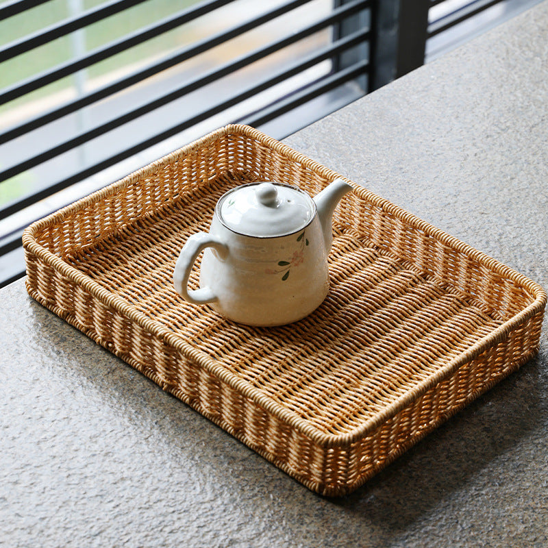 Handwoven Decorative Storage Tray Bowlift