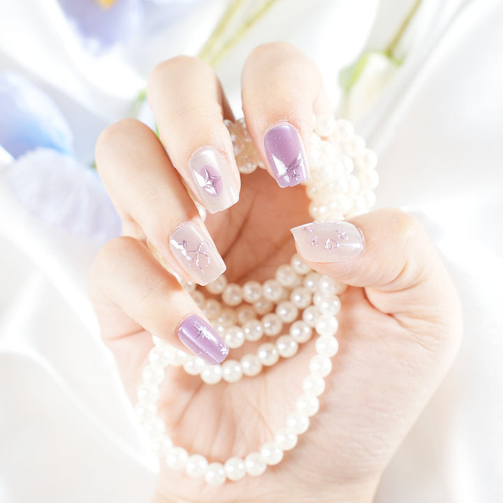 Elegant Premium Press-On Nail Art Set Bowlift