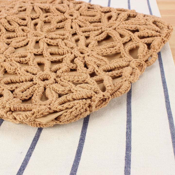 Crochet Tote Bag with Floral Patterns Bowlift