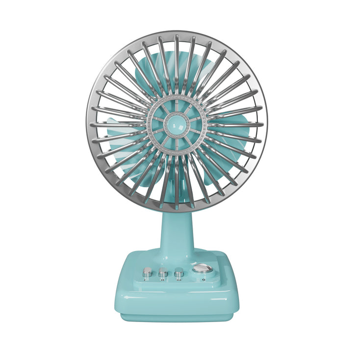 Retro-Inspired Rechargeable Desk Fan Bowlift