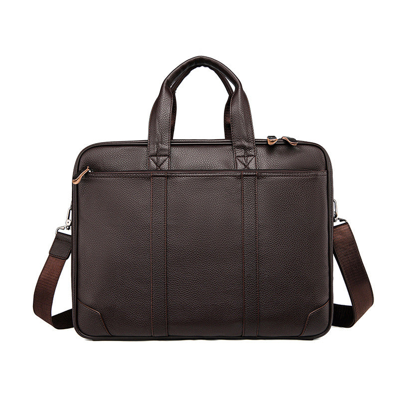 Professional Leather Briefcase Bowlift