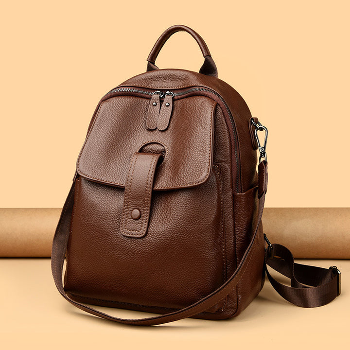 Vegan Leather Multi-Functional Backpack Bowlift