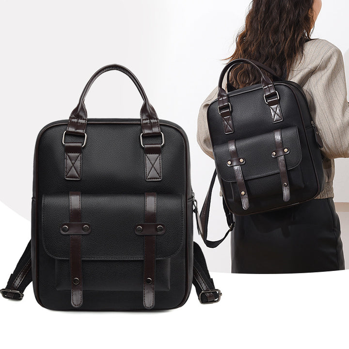 Structured Leather Backpack Bowlift