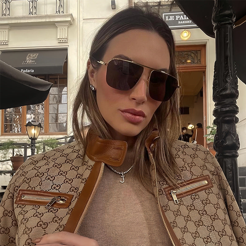 Men's Geometric Shield Sunglasses Bowlift