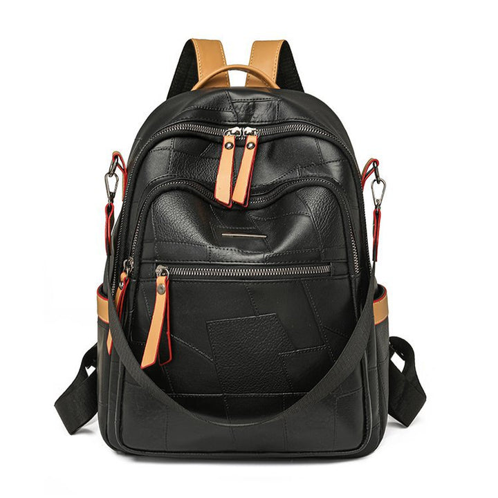 Versatile Multi-Functional Leather Backpack Bowlift