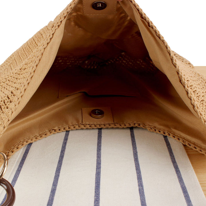 Handbag with Artistic Crochet Pattern Bowlift