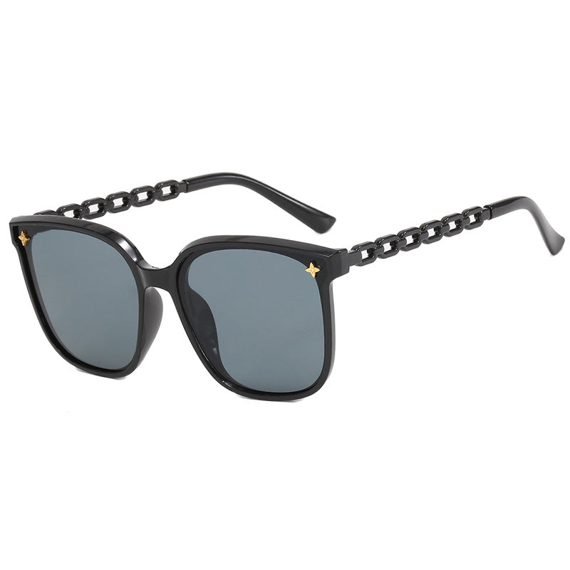 Women's fashionable sunglasses with trendy chain frame Bowlift