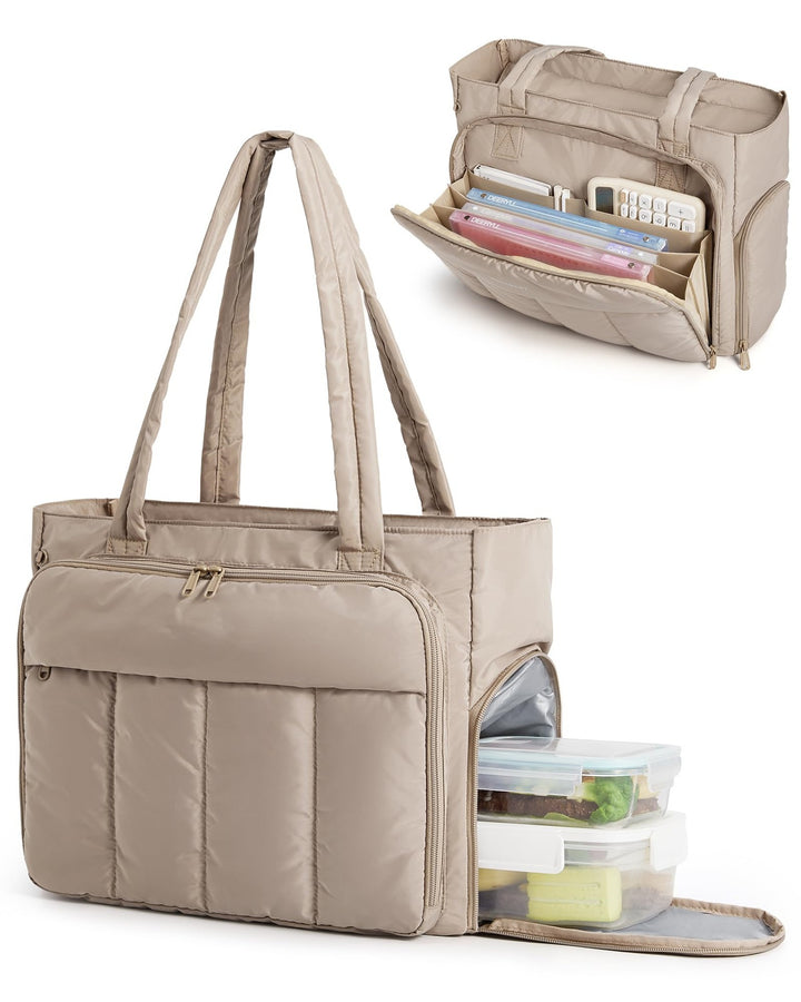 Insulated lunch bag with practical compartment system Bowlift