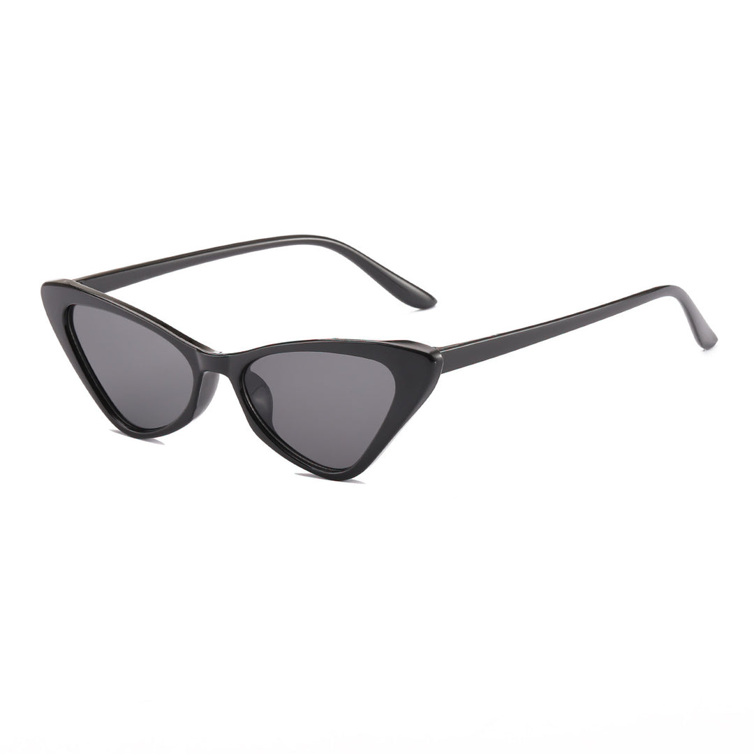 Women's Cat-Eye Sunglasses with Animal Print and UV Protection Bowlift