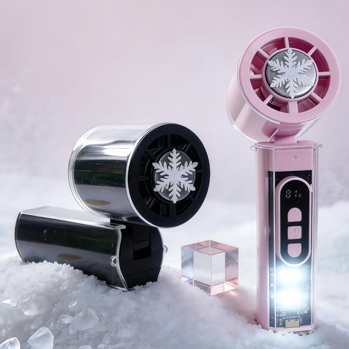Women's portable mini handheld fan with digital control Bowlift