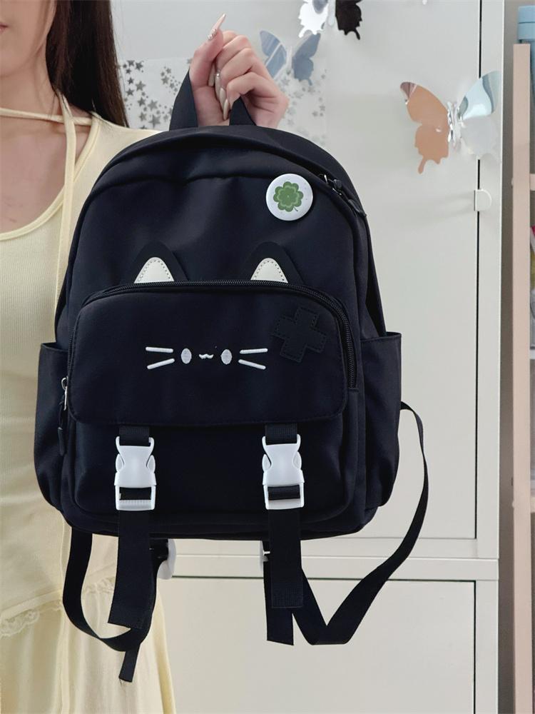 Cute Cat-Themed Mini Backpack Bowlift