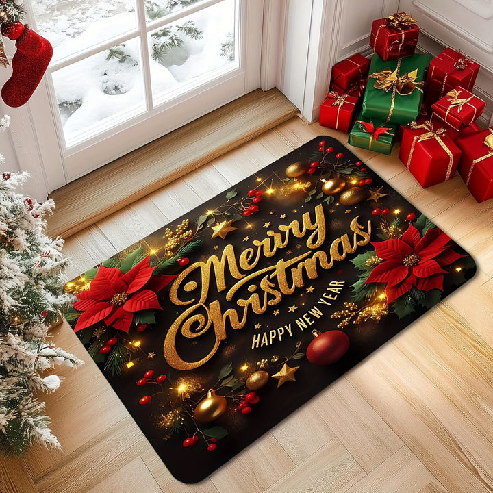 Festive Holiday Area Rug Bowlift
