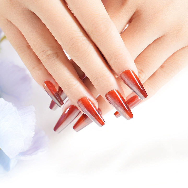 Premium Stiletto Glossy Nail Extensions Bowlift