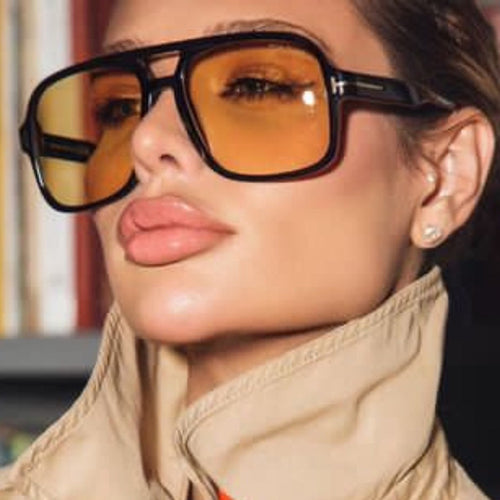 Women's sunglasses in a striking, angular design with UV protection Bowlift