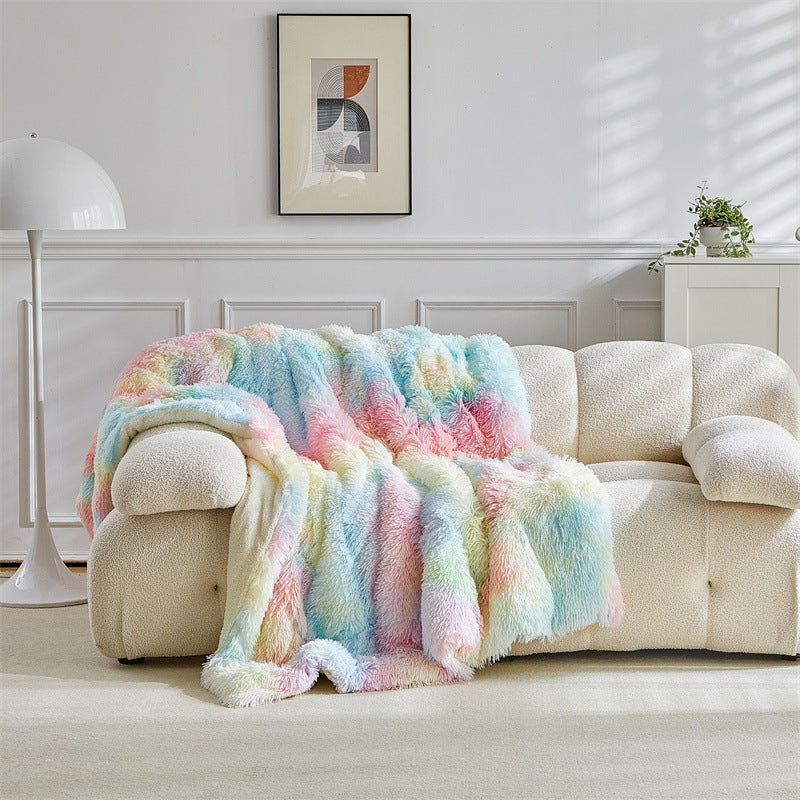 Women Luxury and Soft Faux Fur Blanket Bowlift