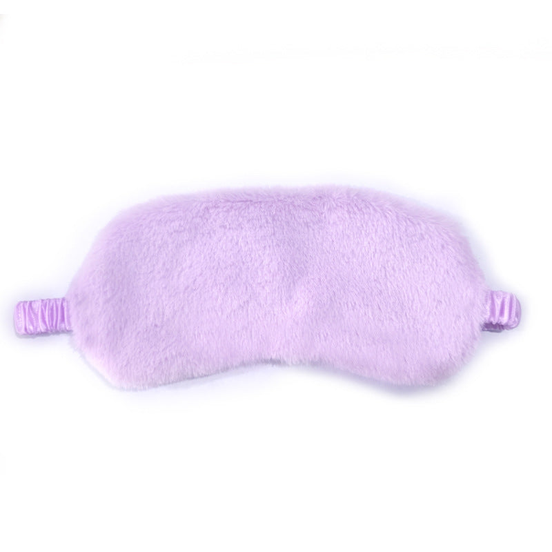 Women's fluffy ergonomic eye mask with adjustable satin band and soft faux fur cover Bowlift