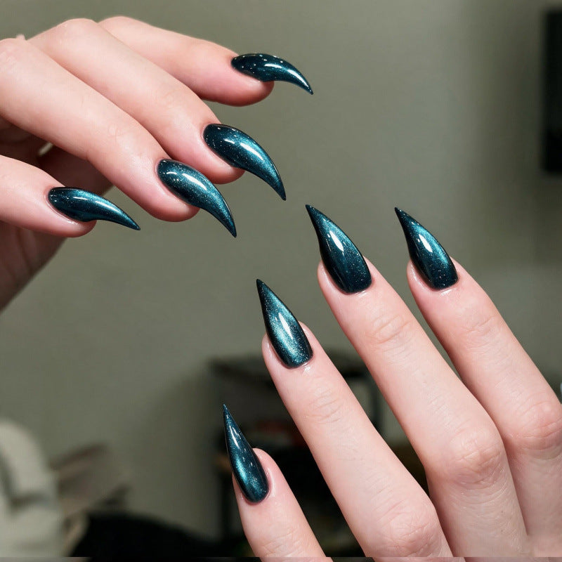 Premium Press-On Nail Set with Teardrop Design