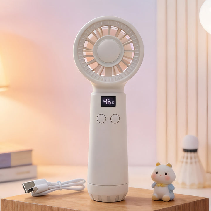 Portable hand fan with digital speed display Bowlift