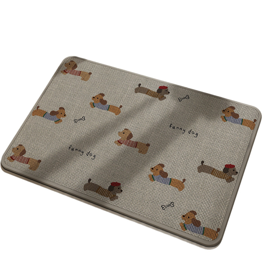 Funny Dog Character Doormat Bowlift