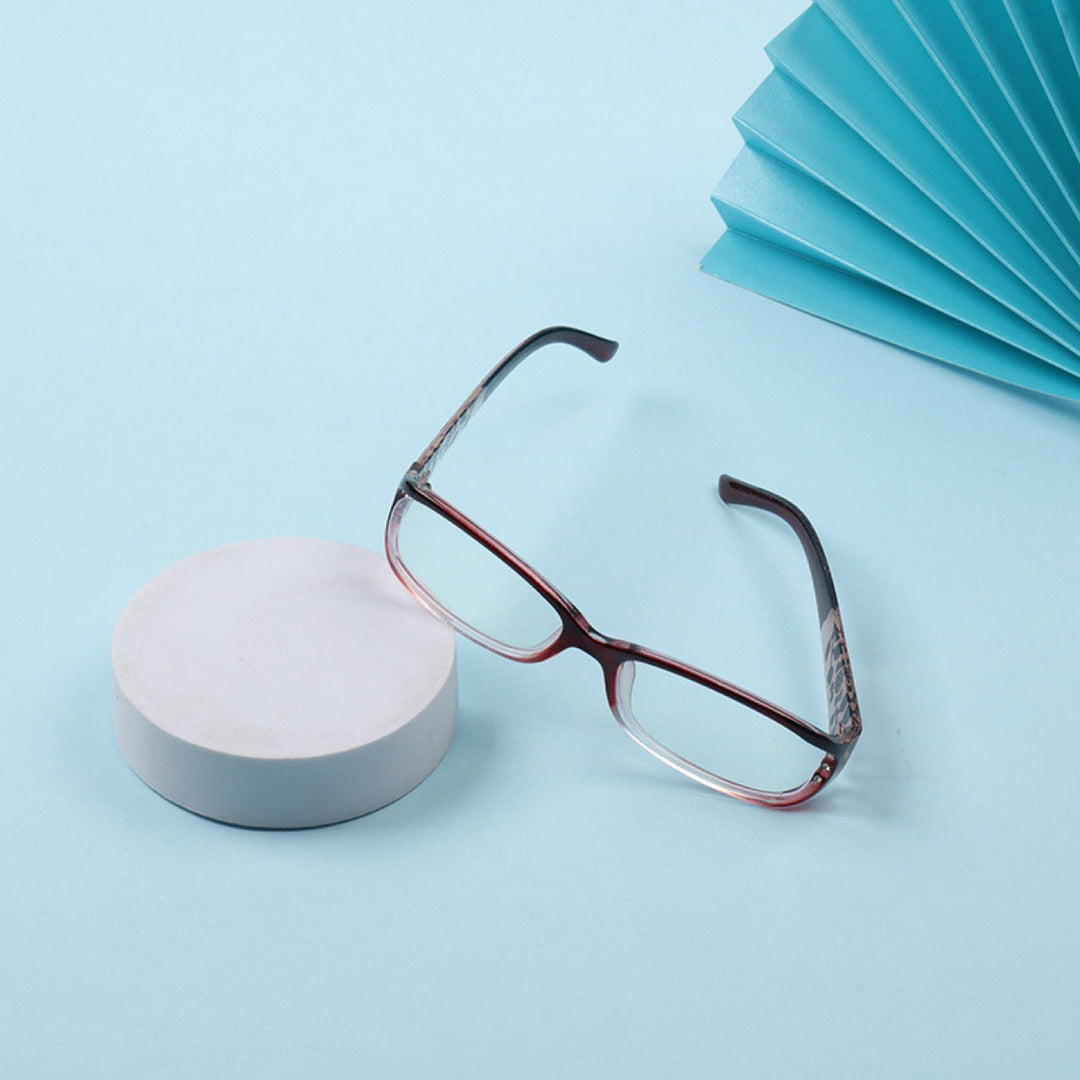 Lightweight rectangular reading glasses with flexible spring hinges Bowlift
