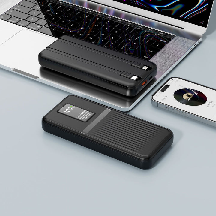Portable power bank with state-of-the-art fast charging technology and digital display Bowlift